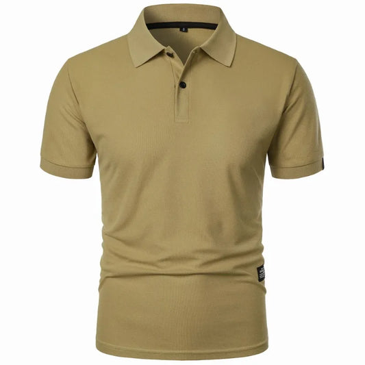 Men's casual button-up collar shirt in assorted colours