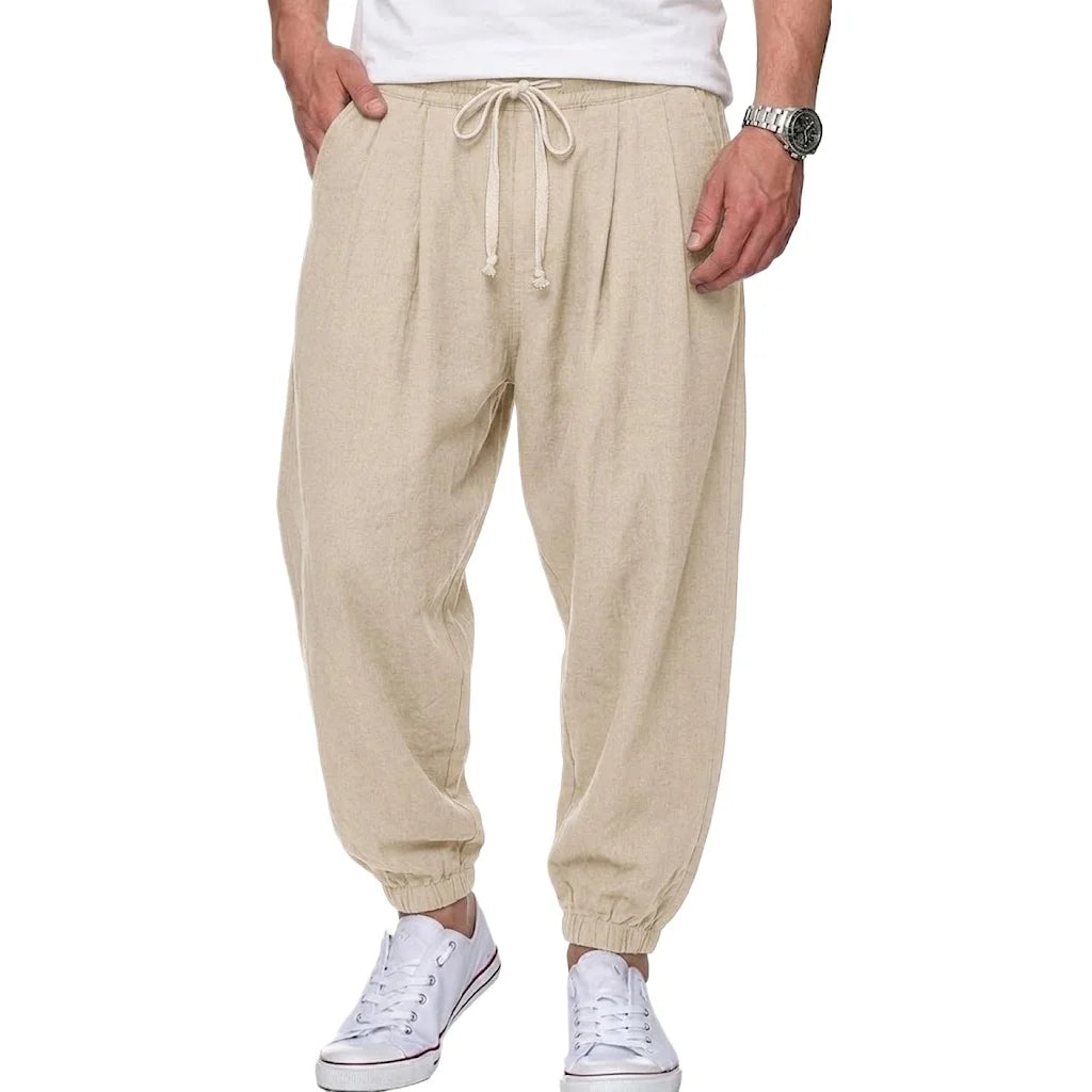 Kessoro Men's Straight-Leg Cotton Chino Trousers — view 8