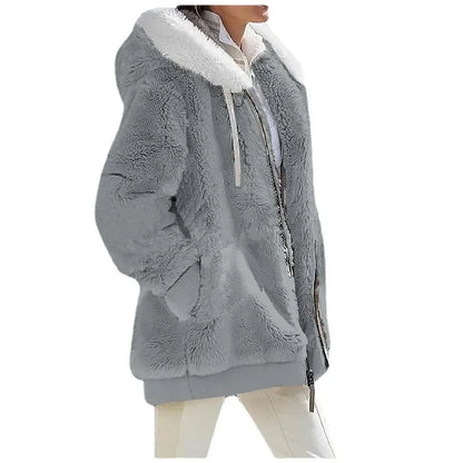 Kessoro Women's Fleece Casual Cashmere Jacket — view 4
