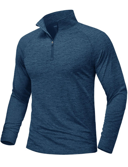 Men's lightweight long-sleeve pullover, front view