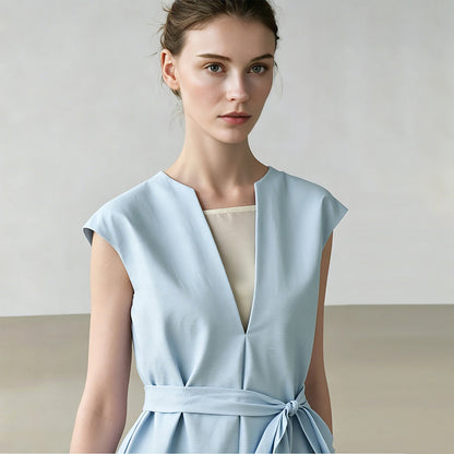 Kessoro Women's Patchwork Midi Dress — view 4