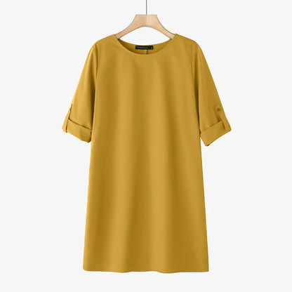 Kessoro Women's Casual Solid Sundress — view 8
