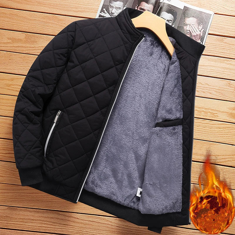 Kessoro Men's Slim-Fit Fleece Bomber Jacket — view 3