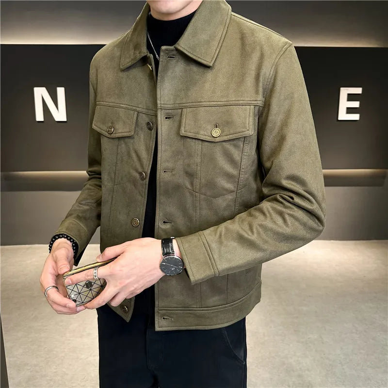 Kessoro Men's Solid Velvet Jacket — view 5