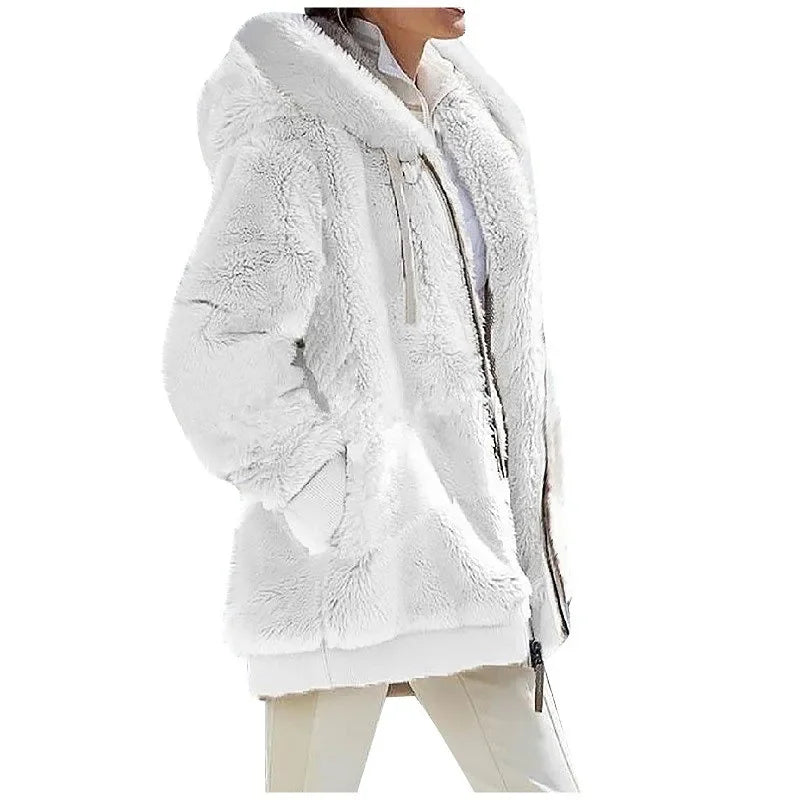 Kessoro Women's Fleece Casual Cashmere Jacket — view 11