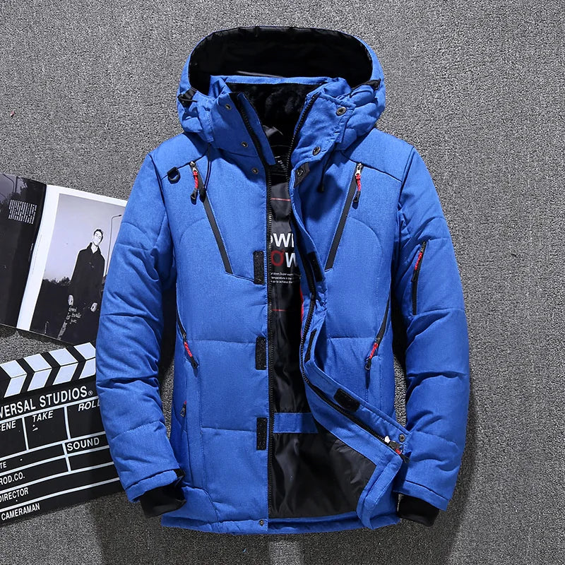 Kessoro Men's Quilted Stand-Collar Warm Winter Jacket — view 7