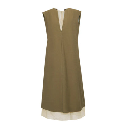 Kessoro Women's Patchwork Midi Dress — view 7