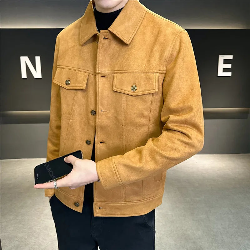 Kessoro Men's Solid Velvet Jacket — view 3