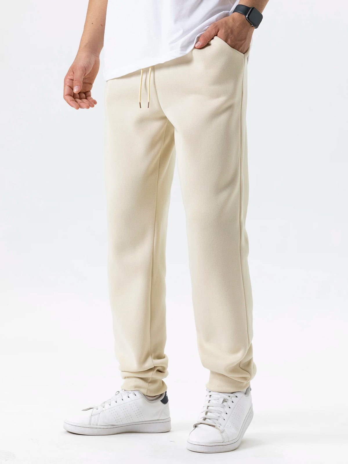 Kessoro Men's Tapered Fleece Jogger Sweatpants — view 4