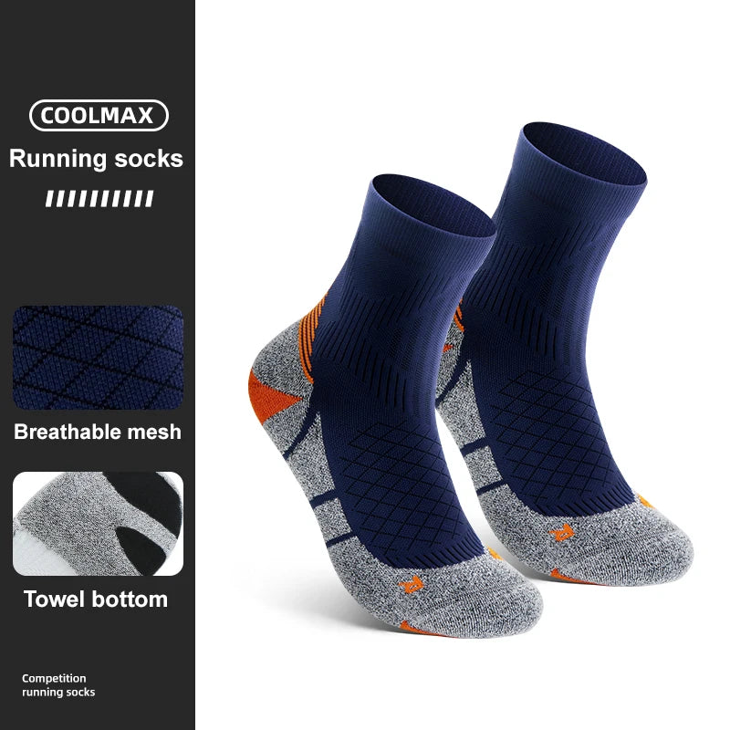 Kessoro Men's Breathable Cotton Blend Crew Socks — view 9