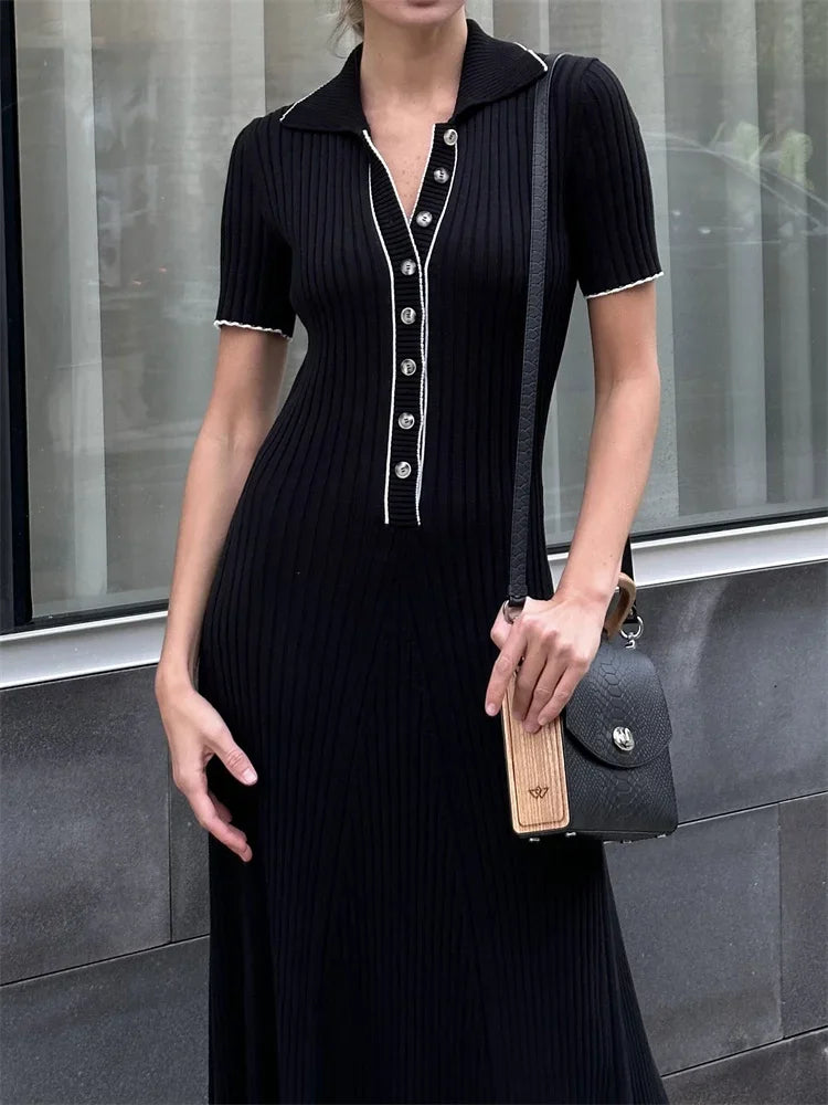 Kessoro Women's Casual Knitted Maxi Dress — view 2