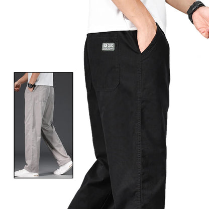 Kessoro Men's Straight-Leg Cotton Drawstring Sweatpants — view 7