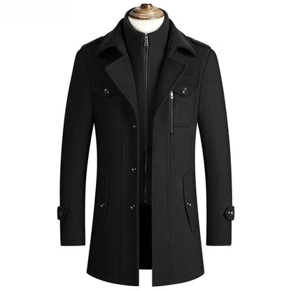 Kessoro Men's Woven Wool Blend Winter Jacket — view 6