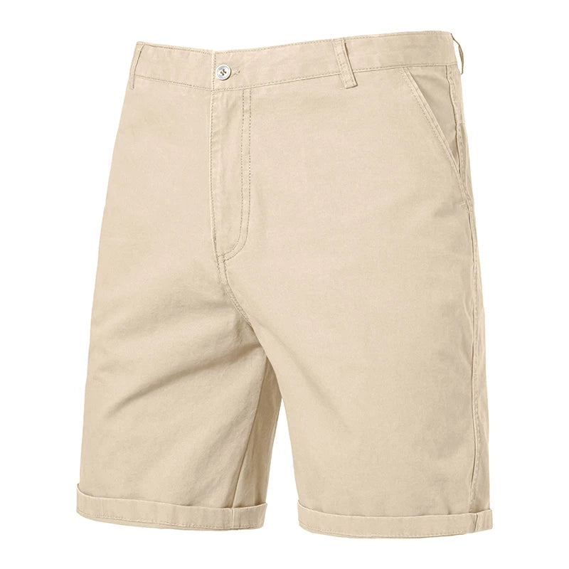 Kessoro Men's Straight-Fit Cotton Chino Shorts — view 6