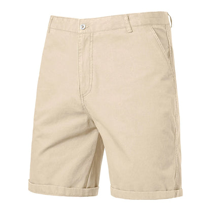 Kessoro Men's Straight-Fit Cotton Chino Shorts — view 6