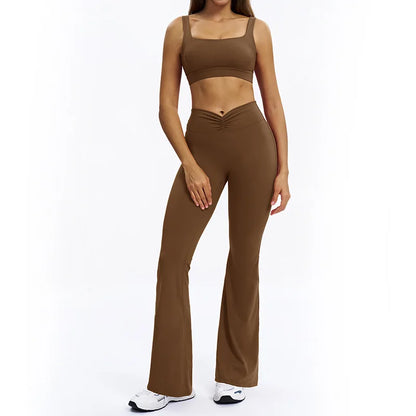 Women's long-sleeve 2-piece set, full outfit view