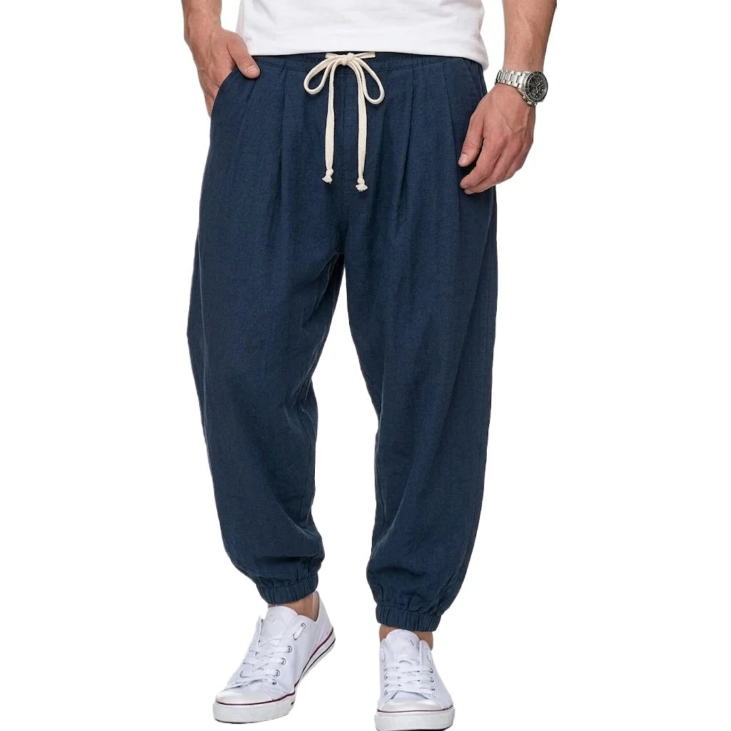 Kessoro Men's Straight-Leg Cotton Chino Trousers — view 10