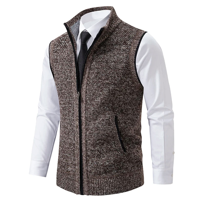 Kessoro Men's Knitted Solid Knit Sweater — view 4