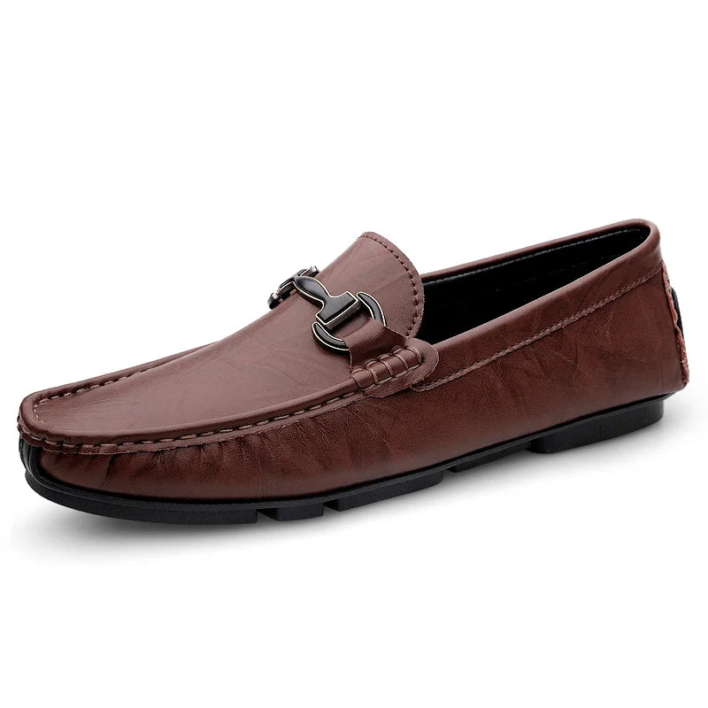 Kessoro Men's Breathable Leather Driving Loafers — view 8