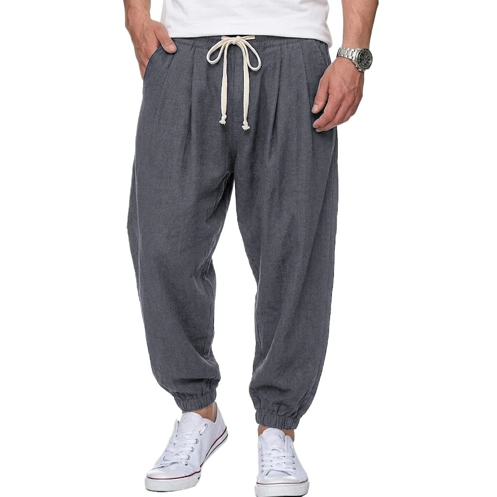 Kessoro Men's Straight-Leg Cotton Chino Trousers — view 12