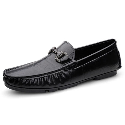Kessoro Men's Breathable Leather Driving Loafers — view 9