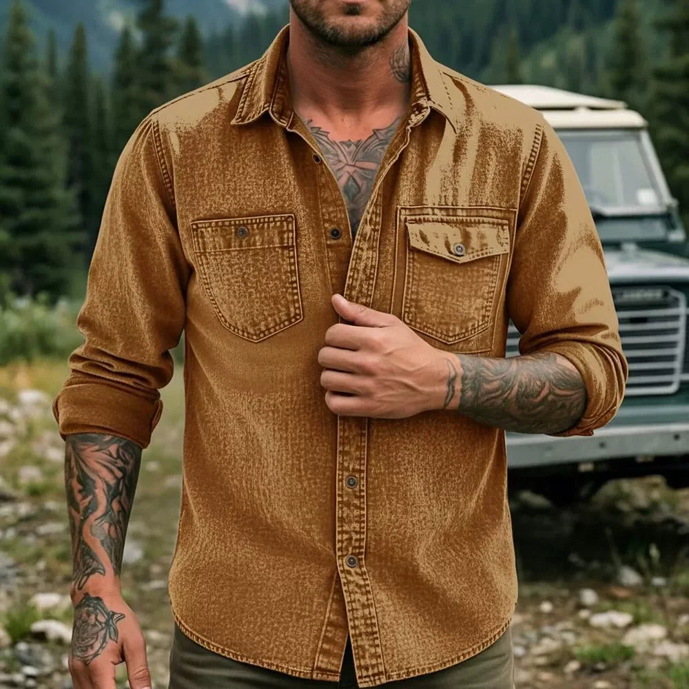 Kessoro Men's Vintage Casual Denim — view 8