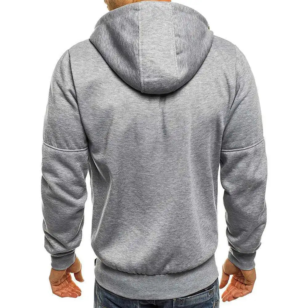 Kessoro Men's Solid Hooded Sweater — view 7