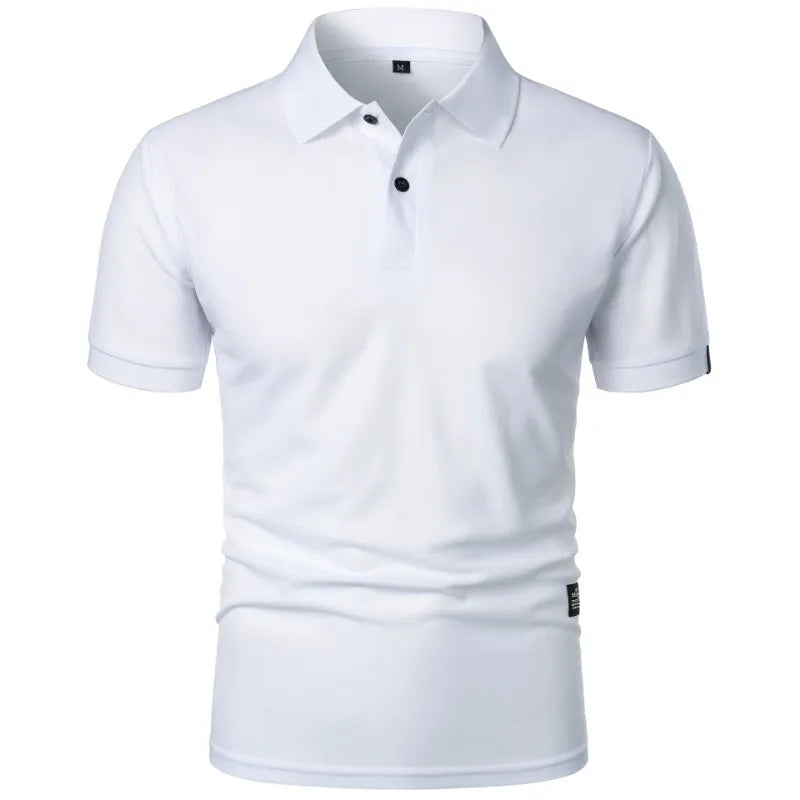 Men's casual button-up collar shirt in assorted colours