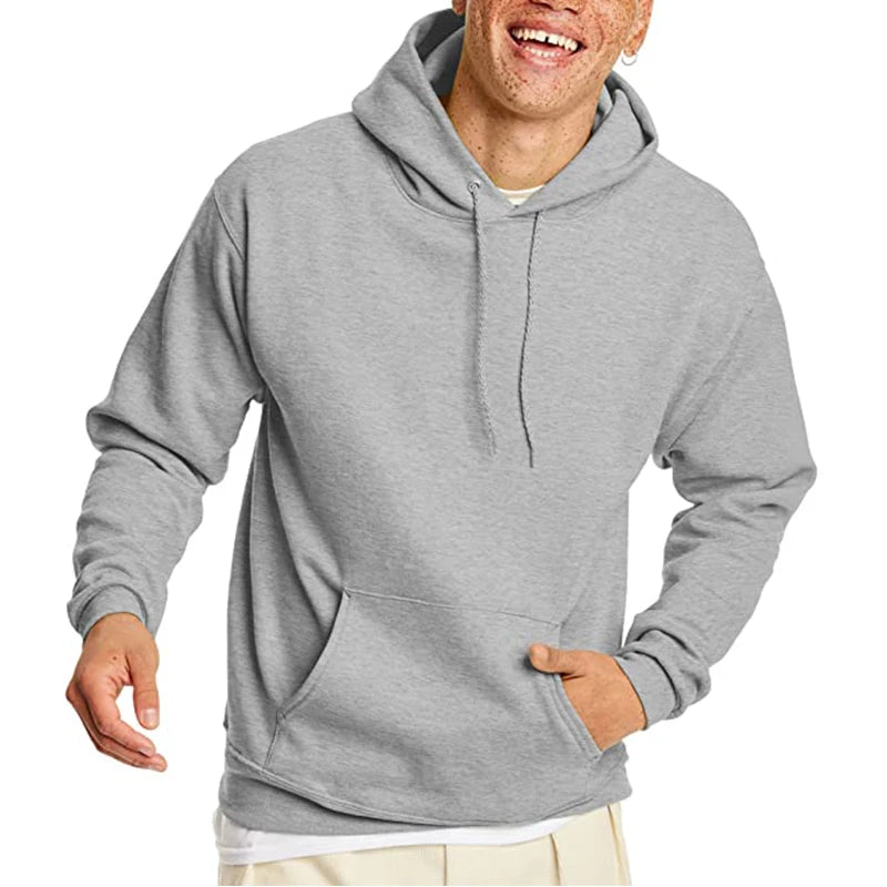 Kessoro Men's Casual Solid Hoodie — view 9