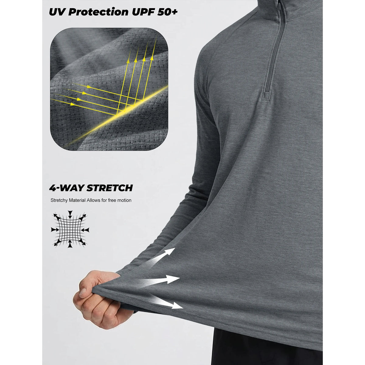 Kessoro Men's Lightweight Long-Sleeve Pullover — view 4