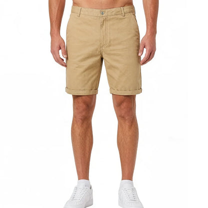 Kessoro Men's Straight-Fit Cotton Chino Shorts — view 8