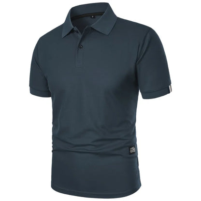 Men's casual button-up collar shirt in assorted colours