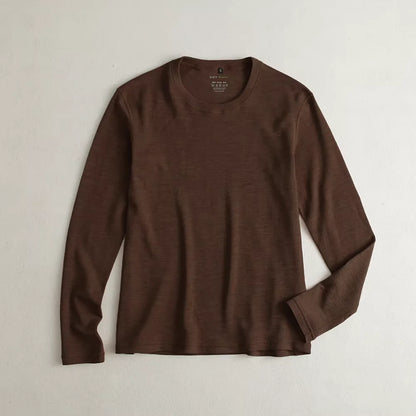 Kessoro Men's Long-Sleeve Wool T-Shirt — view 11