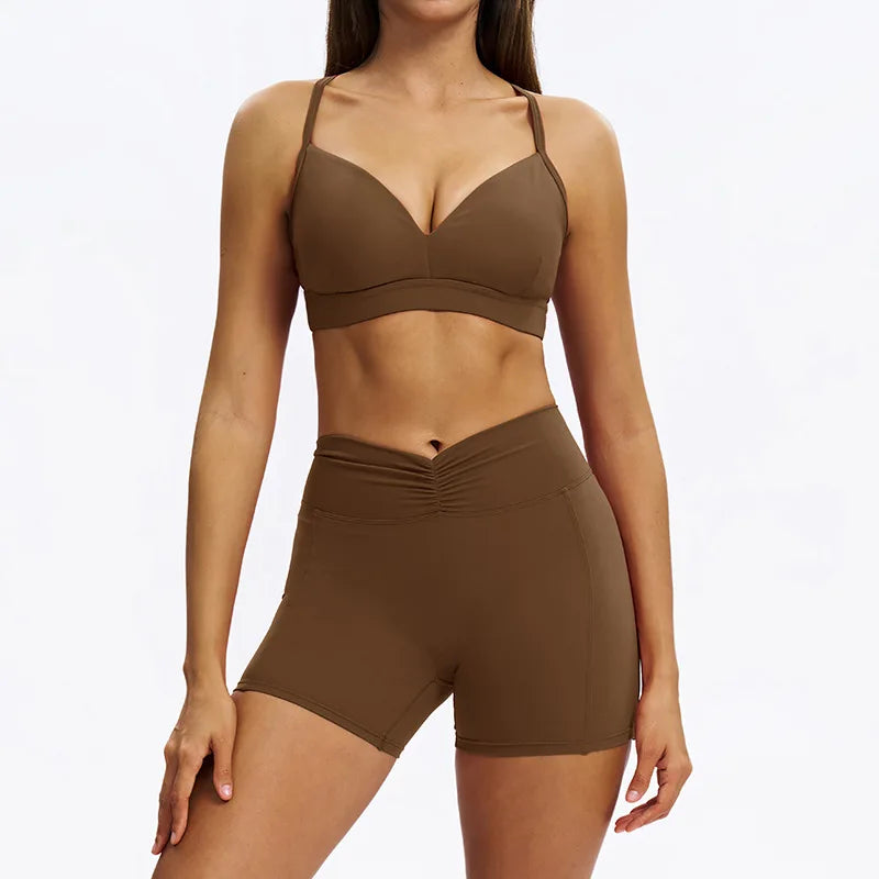 Women's long-sleeve 2-piece set, back detail