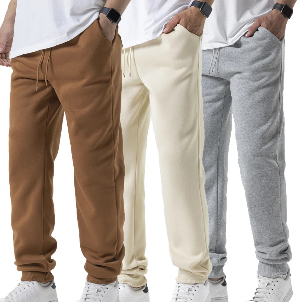 Kessoro Men's Tapered Fleece Jogger Sweatpants — view 2