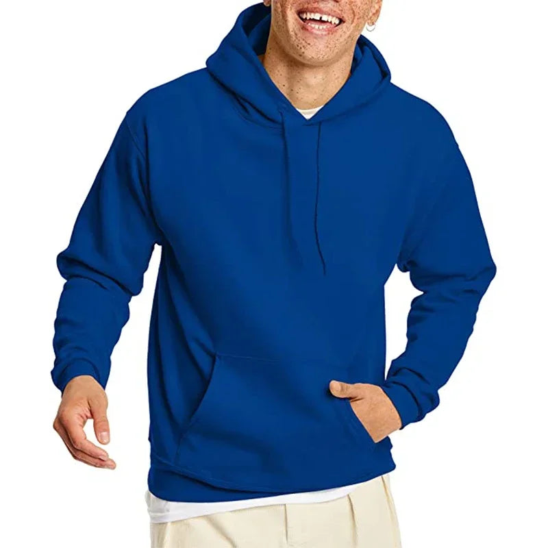Kessoro Men's Casual Solid Hoodie — view 4