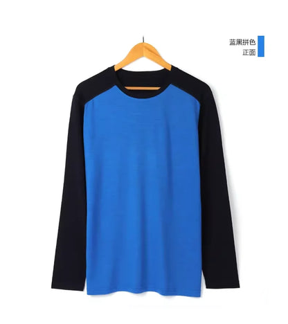 Kessoro Men's Long-Sleeve Wool T-Shirt — view 10