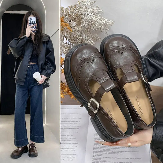 Kessoro Women's Casual Leather Shoes