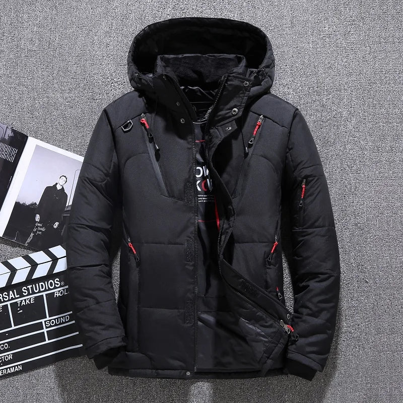 Kessoro Men's Quilted Stand-Collar Warm Winter Jacket — view 6