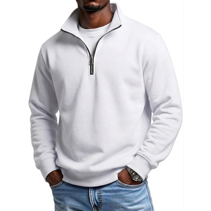 Kessoro Men's Solid Colour Knit Hooded Sweatshirt — view 5