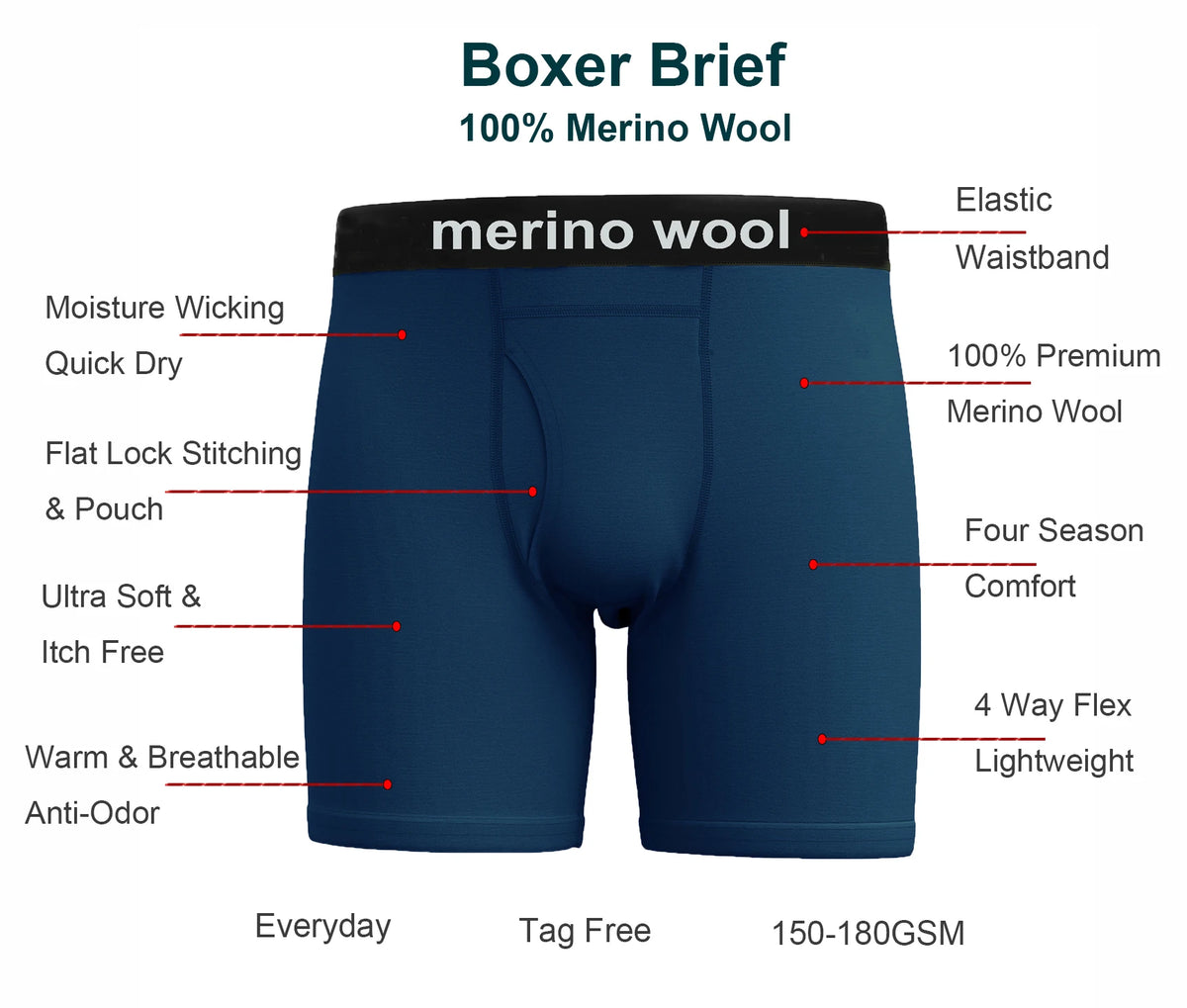 Kessoro Men's Wool Breathable Apparel — view 6