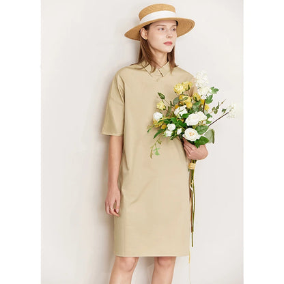 Kessoro Women's Collared Short-Sleeve Shirt Dress — view 8