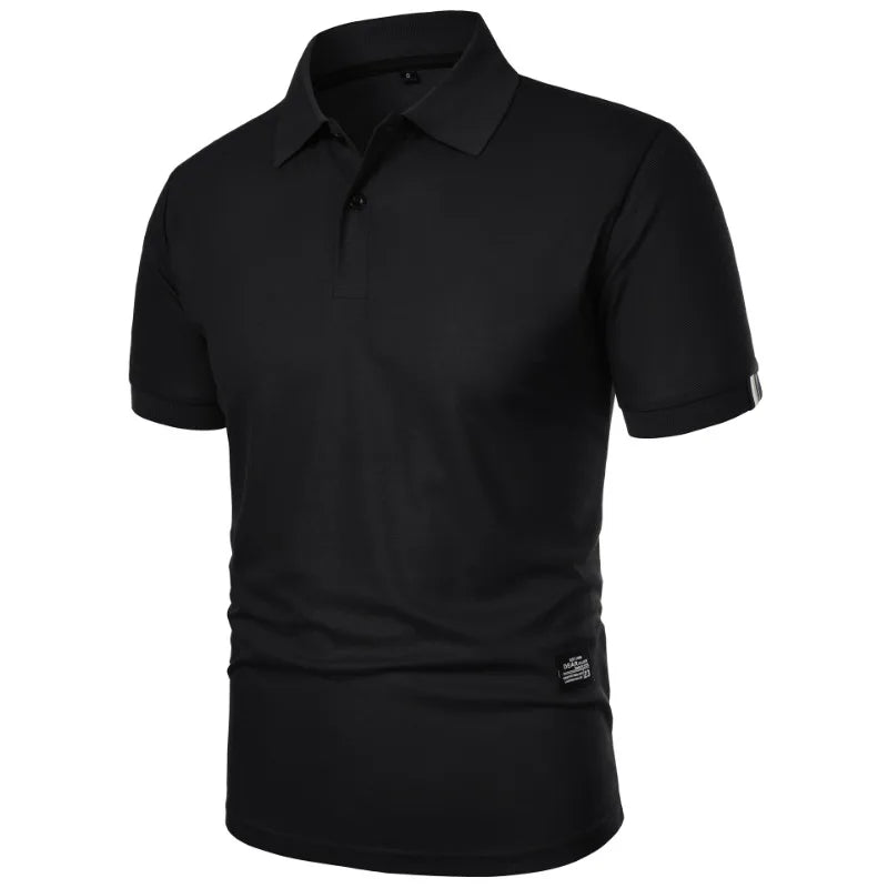 Men's casual button-up collar shirt in assorted colours