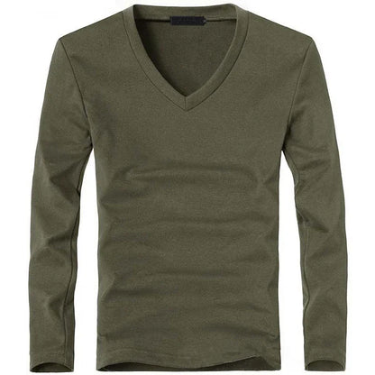 Kessoro Men's Solid Long-Sleeve T-Shirt — view 10