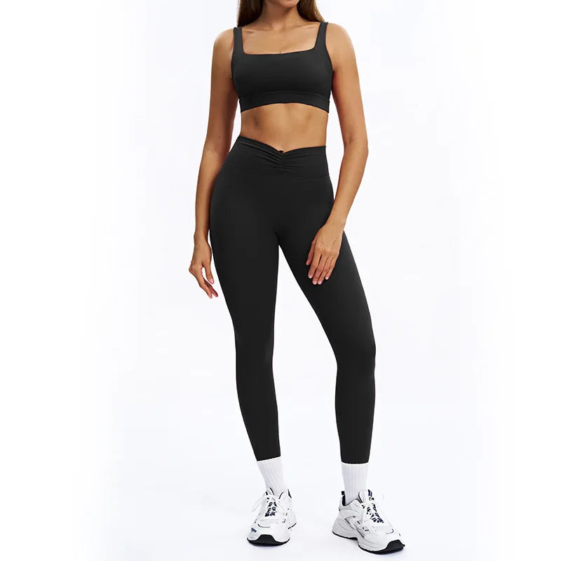 Women's long-sleeve 2-piece set, front view