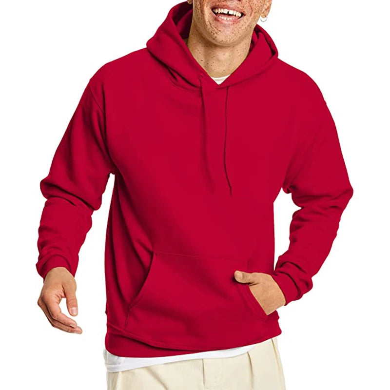 Kessoro Men's Casual Solid Hoodie — view 11