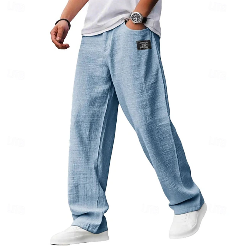 Kessoro Men's Relaxed-Fit Drawstring Casual Trousers — view 2