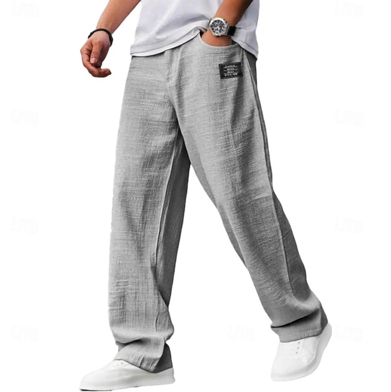 Kessoro Men's Relaxed-Fit Drawstring Casual Trousers — view 4