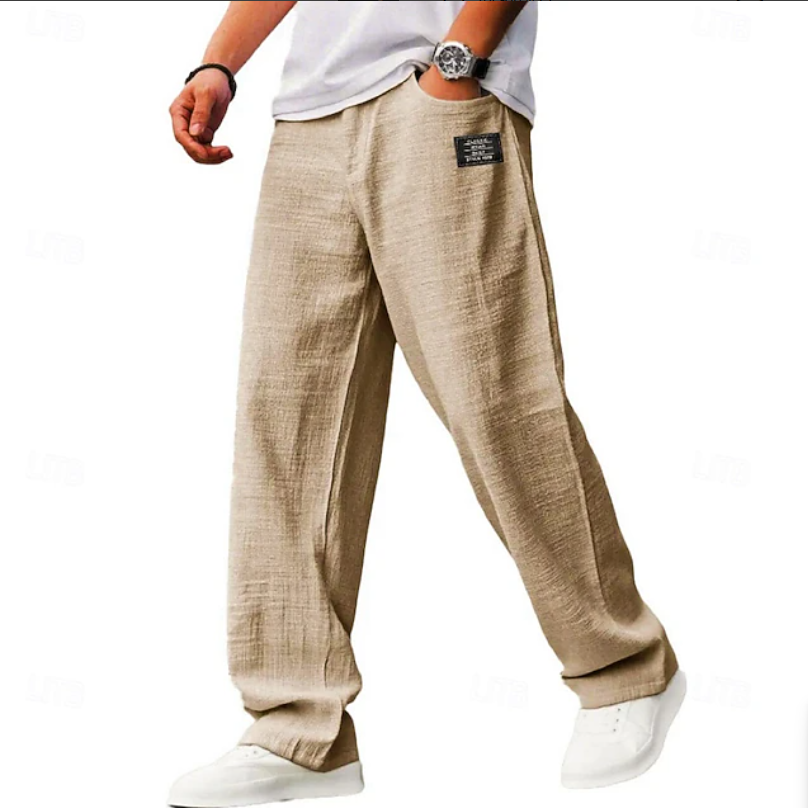Kessoro Men's Relaxed-Fit Drawstring Casual Trousers — view 3
