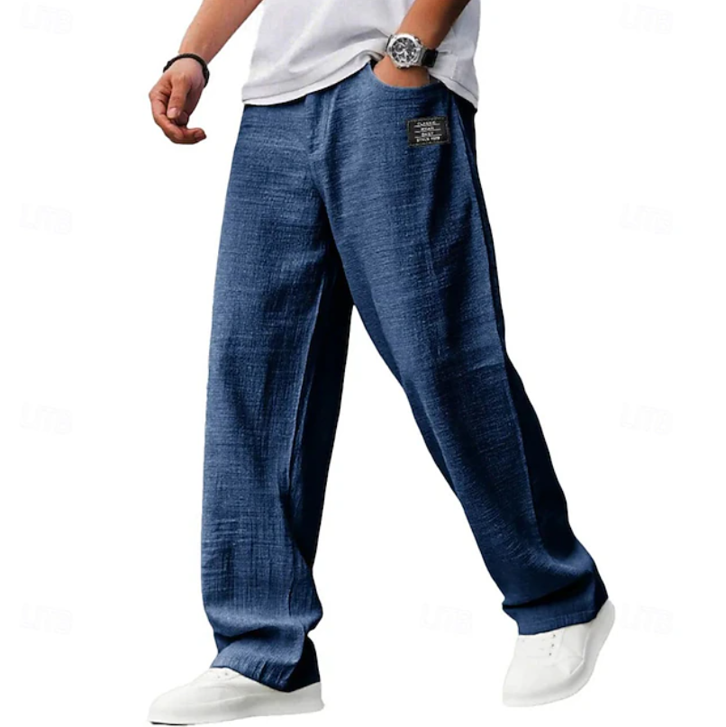 Kessoro Men's Relaxed-Fit Drawstring Casual Trousers — view 6